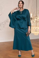 Костюм с юбкой Альсия (изумрудный) К14392-5М LT Collection