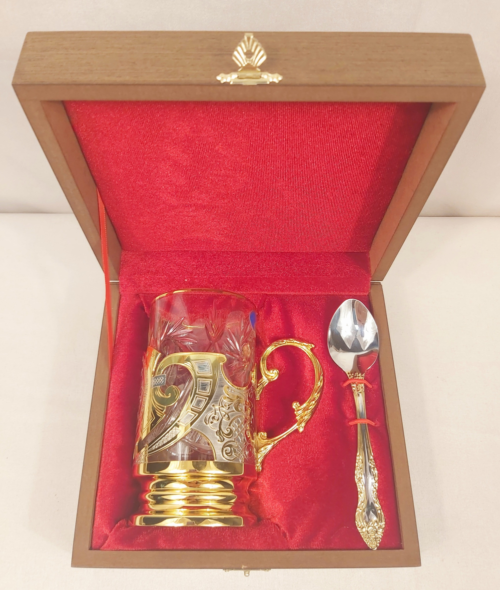 Подстаканник "Узорный" златоустовская гравюра