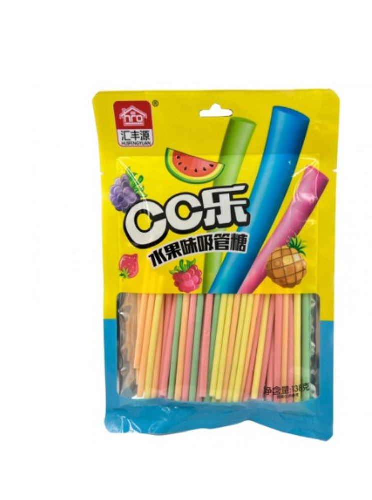 КОНФЕТЫ HUIFENGYUAN "СОЛОМКА" СО ВКУСОМ ЙОГУРТА 138 Г