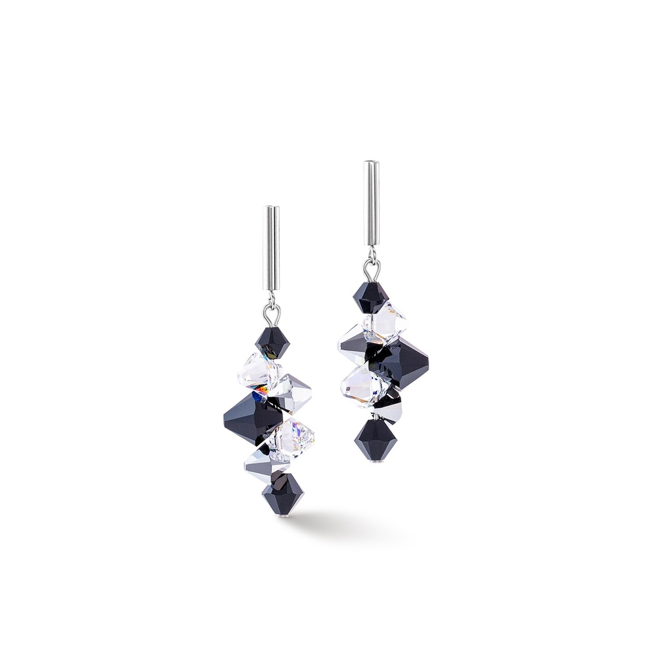 Серьги Coeur de Lion Black-Crystal 4640/21-1318