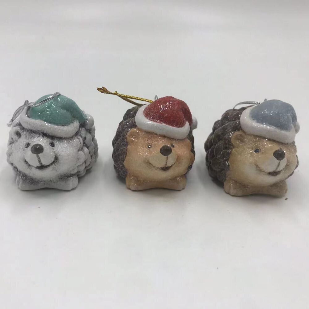 GAEM Изделие декоративное подвесное" Медвежонок, Птичка, Ёжик, Мышка, Белочка", L5,5 W3 H7 см, 24в.