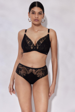 Черные трусики-слипы со средней линией талии Sublime (Размер: 42) (Цвет: черный)