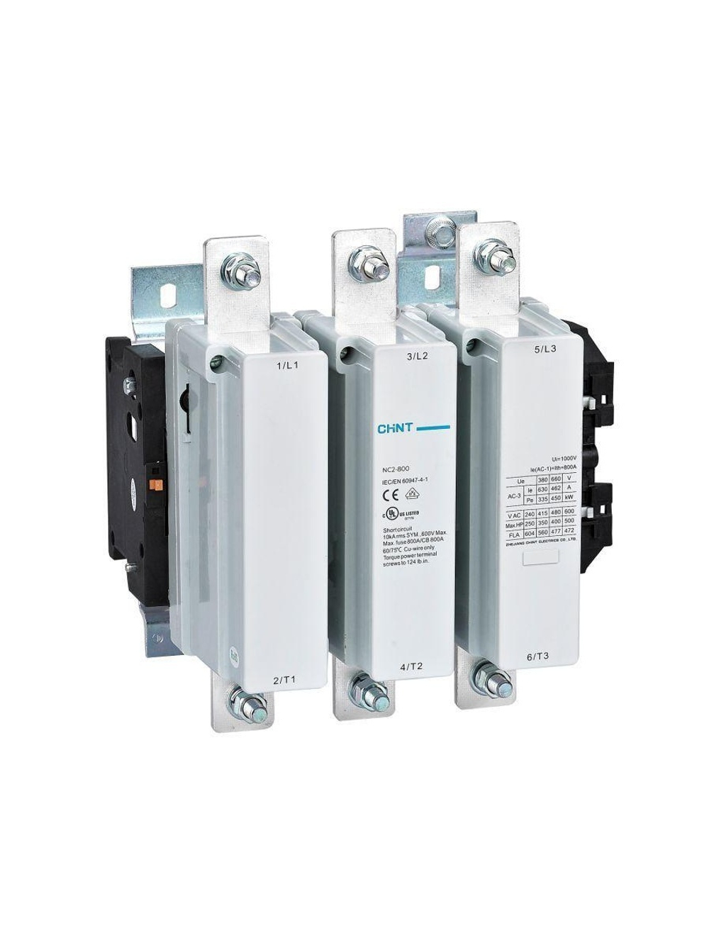Контактор NC2-800 800А кат. 220-240В AC AC-3 CHINT 254405