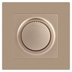 Светорегулятор Intro Accent 6-401-04 поворотный, 600Вт 230В, IP20, СУ, шампань