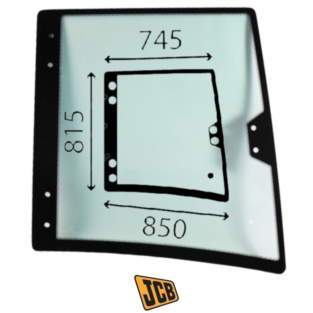 Стекло оконное правое JCB 827/80319
