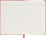 Еженедельник на 2025 год Moleskine WKNT (DHF212WN2) 9x14см, твердая обложка, красный