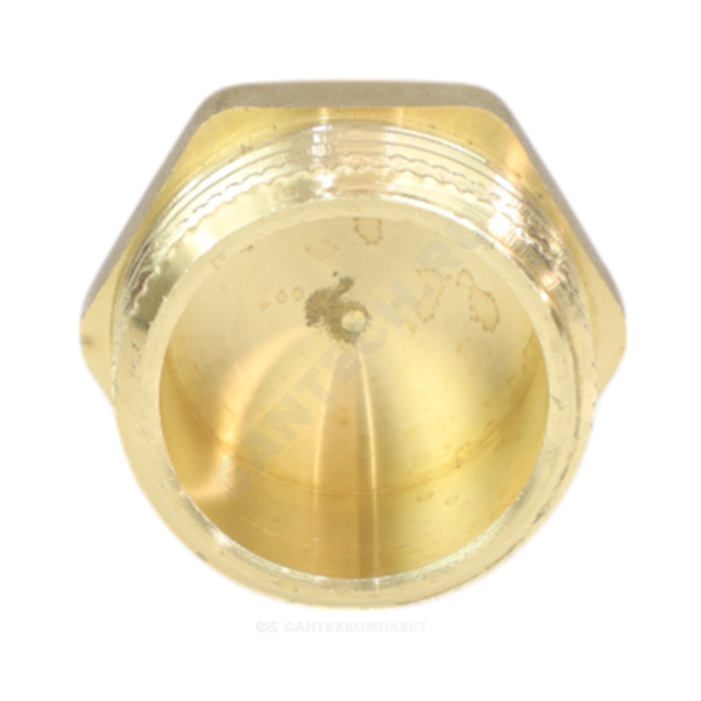Заглушка латунь Ду 50 (2") НР LD LD.65.505.50