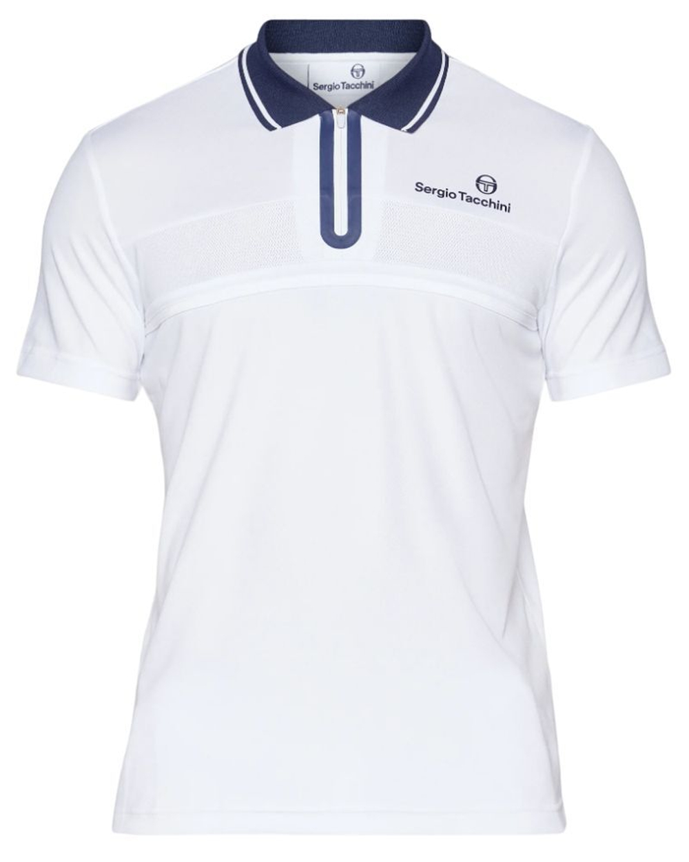 Мужское теннисное поло Sergio Tacchini Specchio Polo Shirt - белый