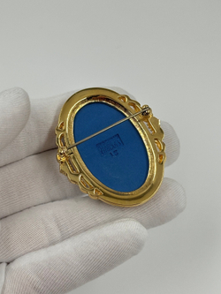 Брошь Wedgwood синяя