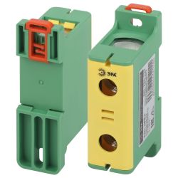 Клемма силовая вводная КСВ ЭРА NO-224-133 KE63.3 35-150 мм2 желтая/зеленая PE