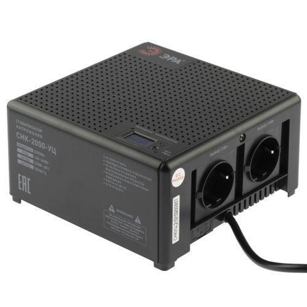 Стабилизатор напряжения СНК-2000-УЦ компакт. 140-260В/220В 2000ВА ЭРА Б0051112