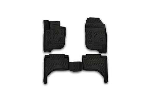 Коврики в салон для MITSUBISHI L200, 2015-, 4 шт. (полиуретан) CARMIT00001