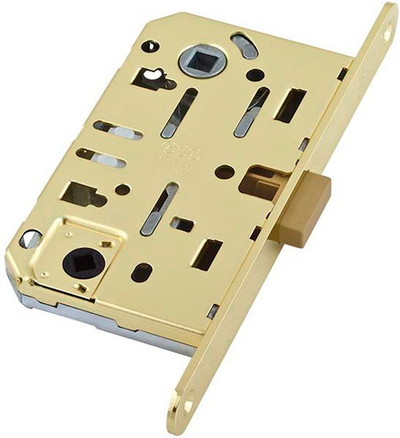 Замок с магнитной защелкой AGB ПОЛАРИС B06102.50.03 WC латунь Б/ОТВ