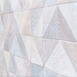 Деревянная мозаика для стен Wood Mosaic Аравия белая