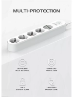 Сетевой фильтр с 4 USB 2 метра