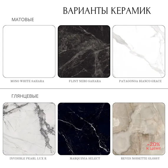 Стол обеденный Aron 180, керамика глянцевая черная