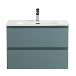 Тумба с раковиной подвесная BelBagno KRAFT-700-2C-SO-AO Голубой матовый, раковина белая BB700ETL