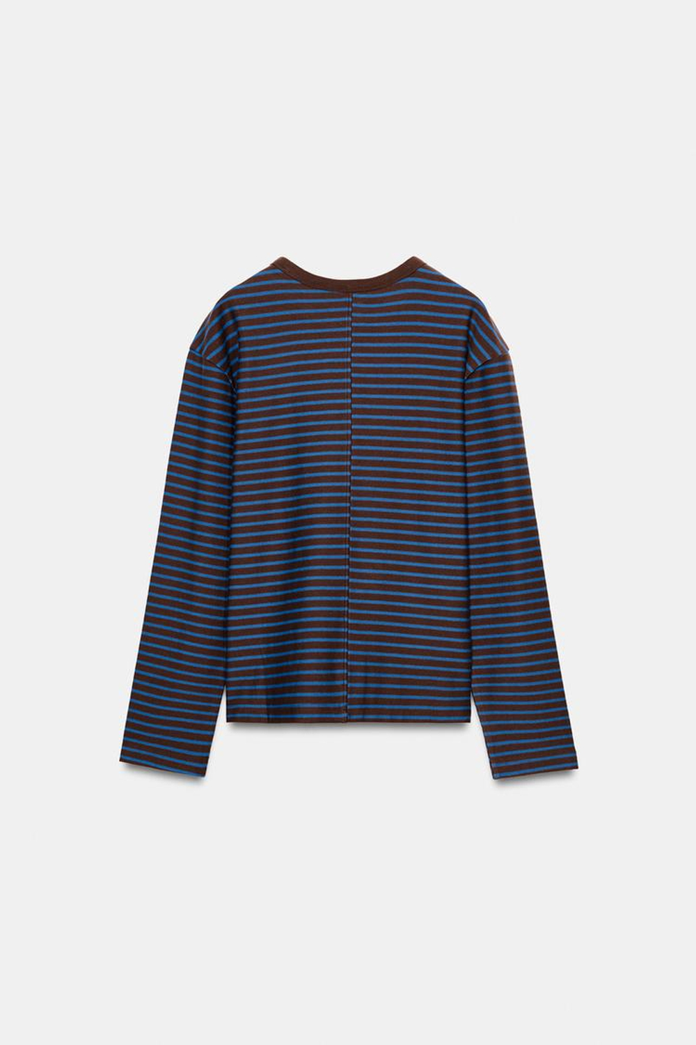 ZARA ФУТБОЛКА В ПОЛОСКУ С ДЛИННЫМИ РУКАВАМИ, ПОЛОСКИ