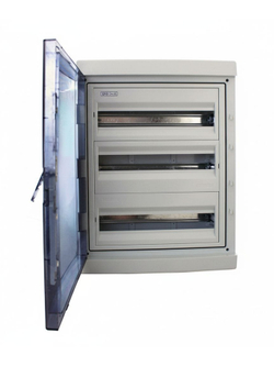 Щит распределительный 3 ряда навесной пластиковый 54 модуля IP65