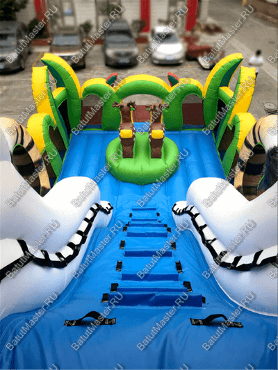 Надувная горка "Большой тигр", 13*7*9 м