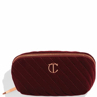 Charlotte Tilbury Organizer Velvet Makeup Bag - Medium