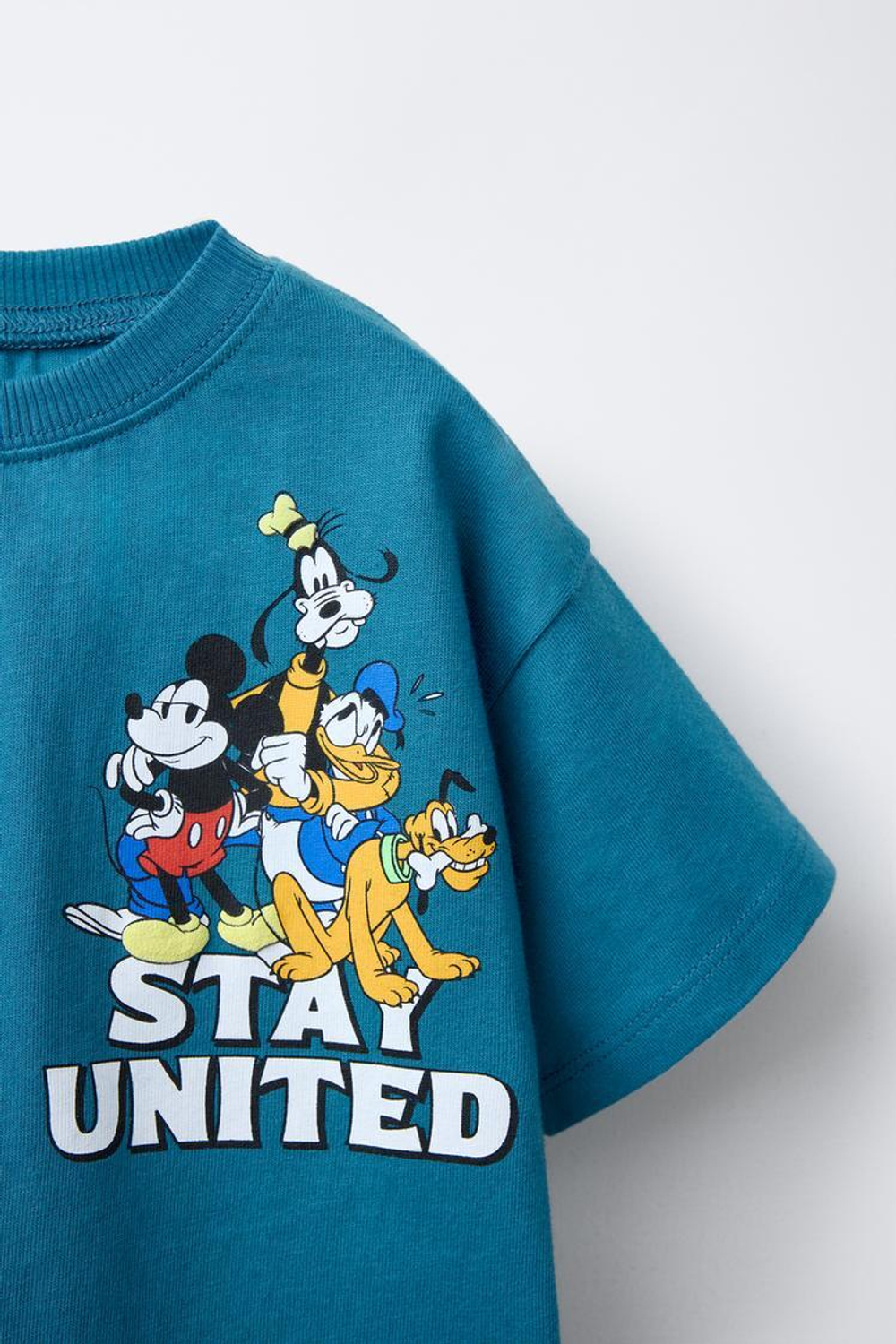 ZARA ФУТБОЛКА С ПРИНТАМИ © DISNEY, ВЫЦВЕТШИЙ СИНИЙ