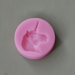 Молд силиконовый для творчества "Единорог" 6 см / Форма для шоколада, мастики, молд для лепки