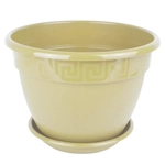 Горшок Антик, D19, 2,6 л, крем с поддоном