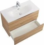 Тумба с раковиной BelBagno MARINO-CER-MINI-800-2C-SO-WO-P Rovere Bianco