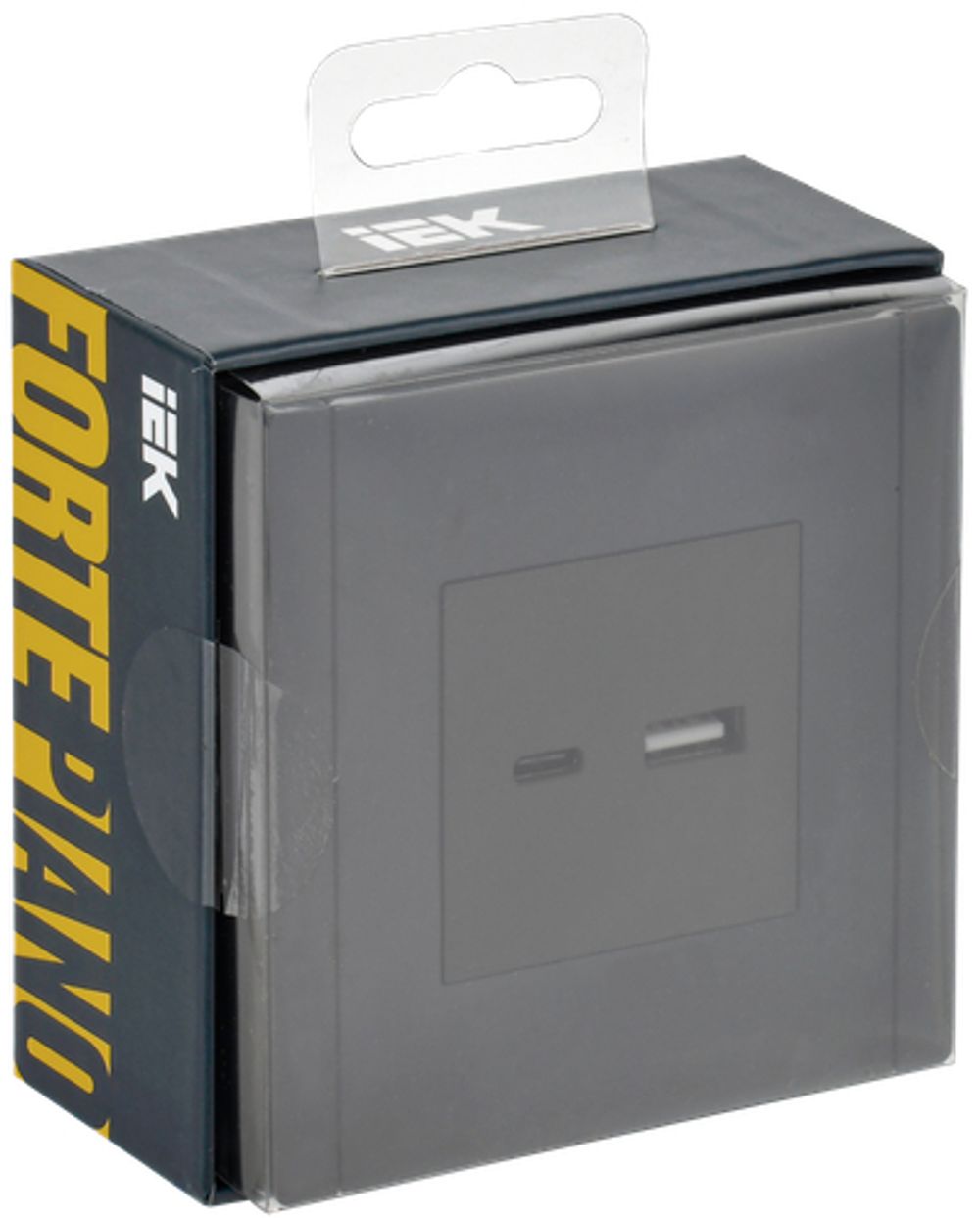 FORTE&PIANO Розетка USB A+C 3,1А FP350 серый IEK