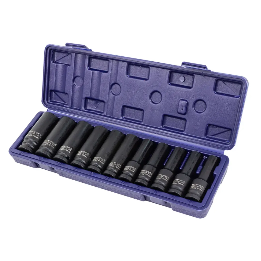 Набор головок ударных глубоких 11пр.1/2'' (6-гр.)(10-15,17,19,21,22,24),в кейсе YATAFORCE YF-4117-5MPB