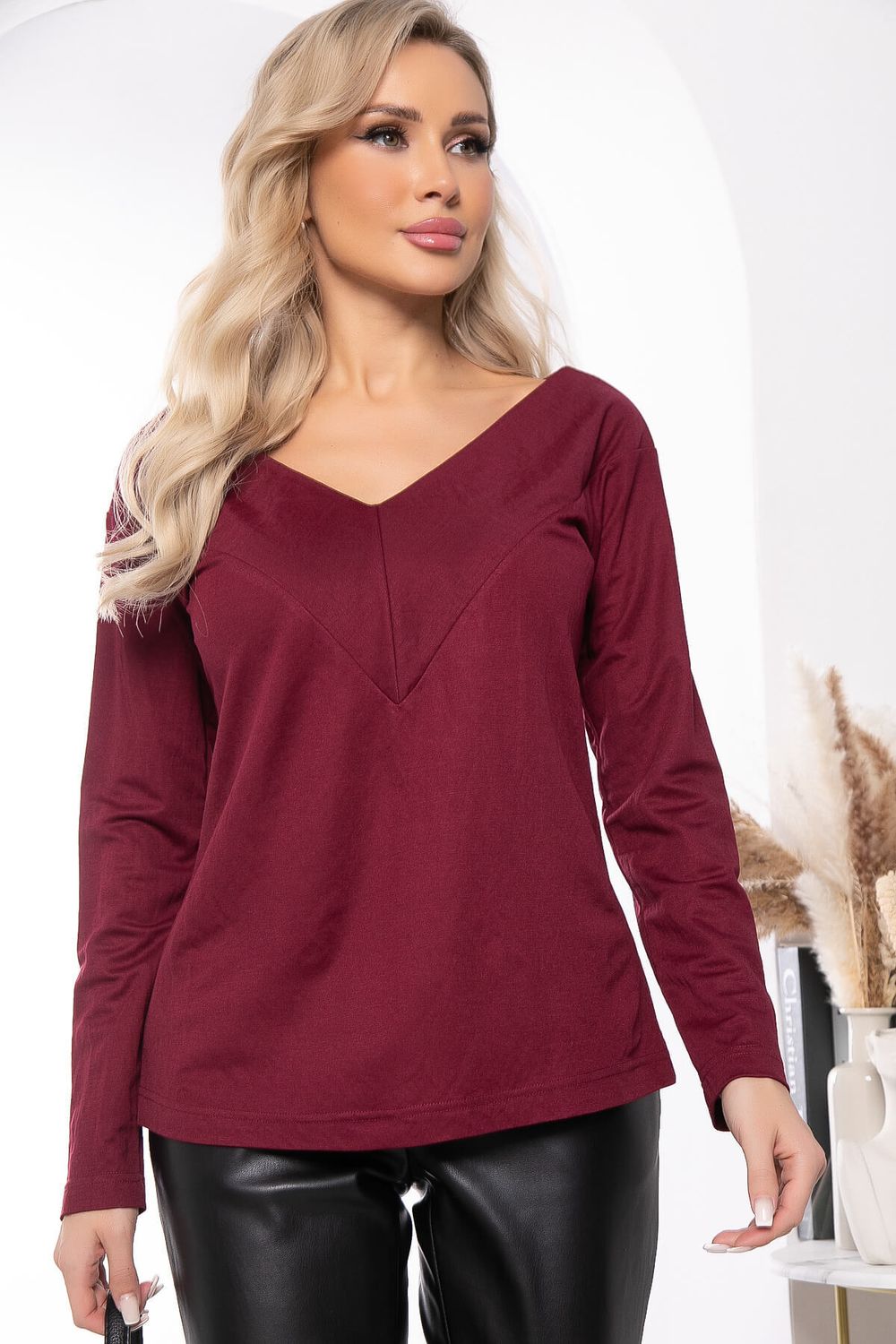 Джемпер "Адель" (винный) Б7812 LT Collection