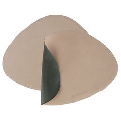 Набор из 2-х двухсторонних сервировочных салфеток Drop, 33х41 см, зеленый/бежевый