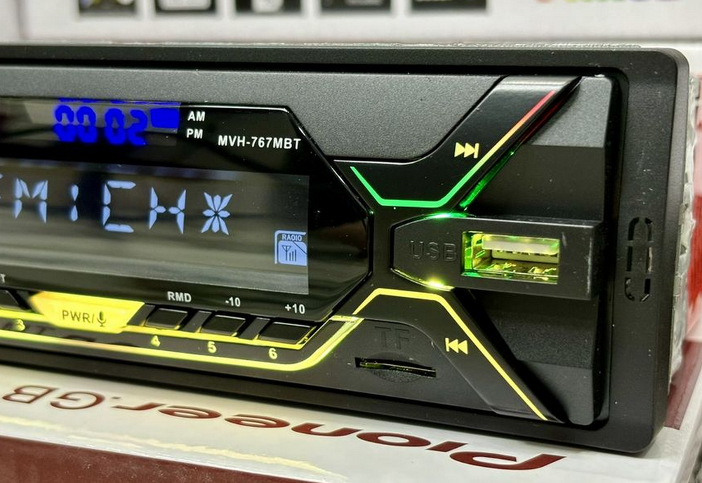 Автомагнитола MVH-767MBT Bluetooth/Dual display/7HRGB