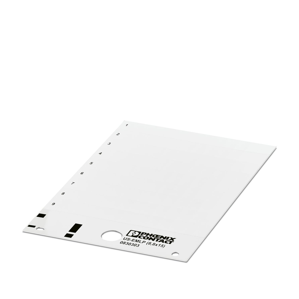 0830303 - US-EMLP (8,8X15) - Пластиковая табличка