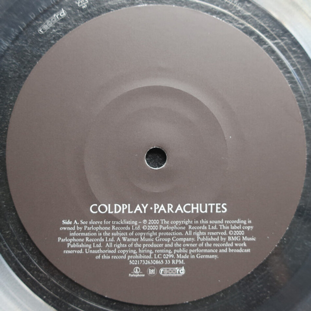 Coldplay / Parachutes (Limited Edition)(Clear Vinyl)(LP)