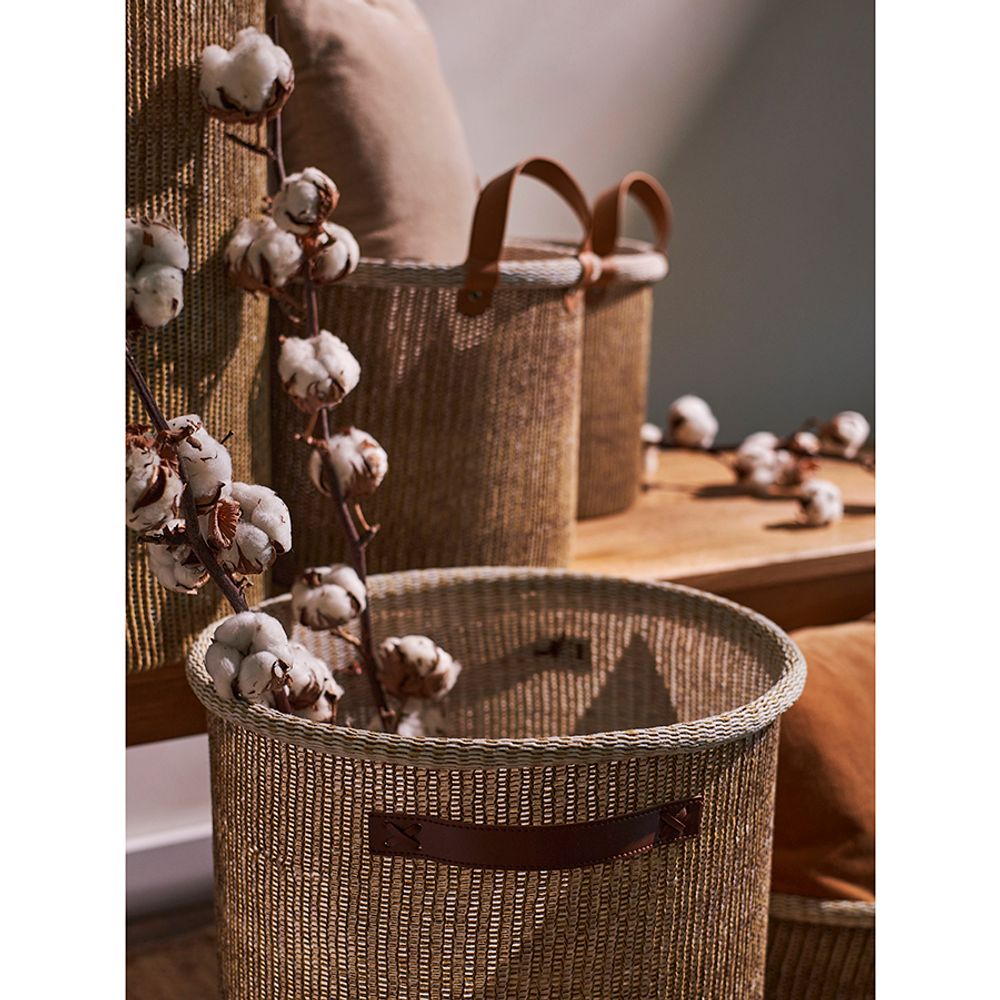 Корзина для хранения Sustainable collection, Ø42х55 см, бежевая