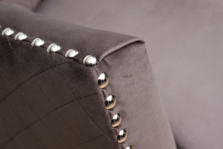 Диван трехместный Garda Decor Sorrento 230M серый велюр механизм пума