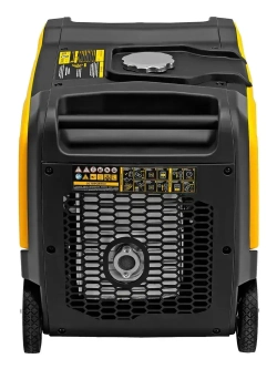 Генератор инверторный DENZEL GS-5500iSE, 5.5 кВт и 230 В, электростартер, 2 розетки и выход USB 5В, клеммы постоянного тока 12В и силовые клеммы, 94712