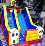 Детский надувной батут-горка "Зайка" 7*5*5 м