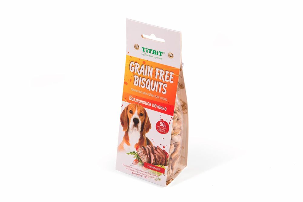 Печенье Grain Free беззерновое с телятиной (100г)