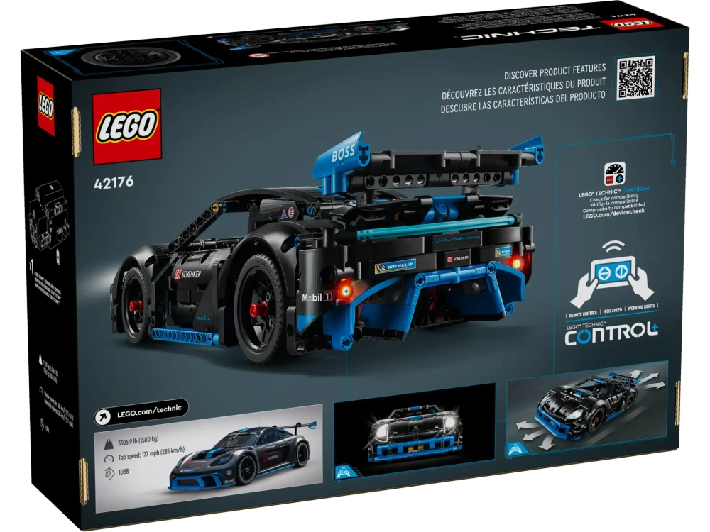 Конструктор LEGO Technic 42176 Гоночный автомобиль Porsche GT4 e-Performance