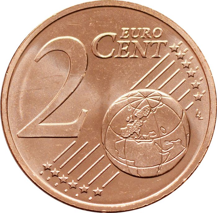 2 евроцента 2014 Кипр (2 euro cent)