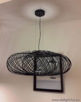 replica The Parachilna Anwar T30 Black Wire Chandelier