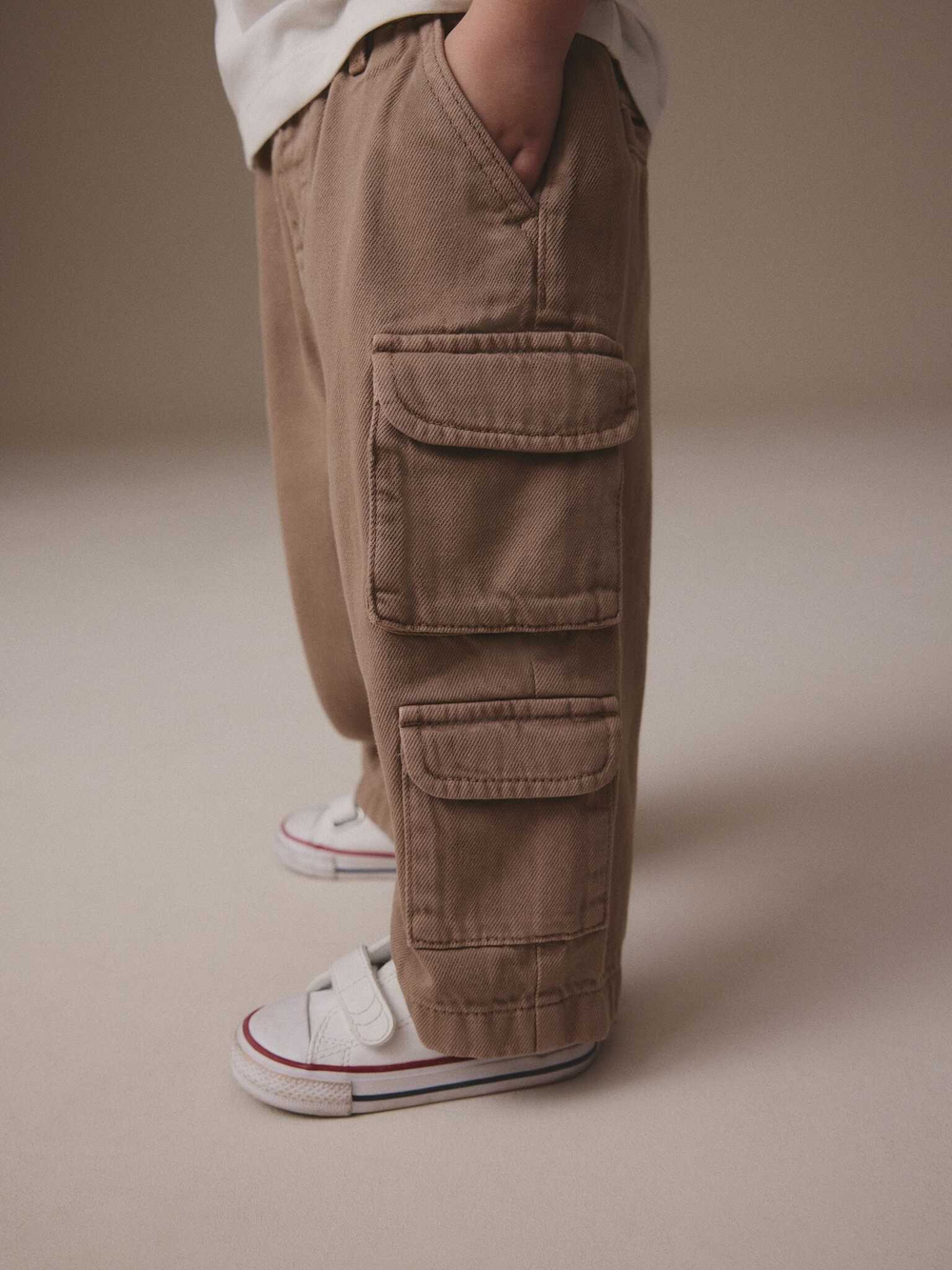 Брюки карго для мальчика Next E45-345, Коричневый