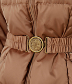 Пуховое пальто NEW OLGA GUESS - коричневый(W4BL40 WEX52)