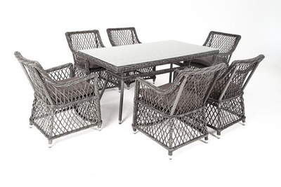 Комплект мебели Латте (LC6T-7-SET graphite) графит