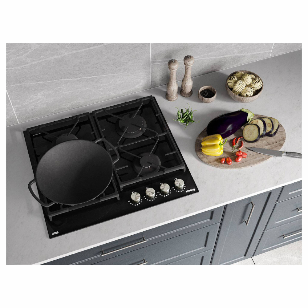 Газовая стеклянная варочная панель Korting HGG 6987 CTN FLC