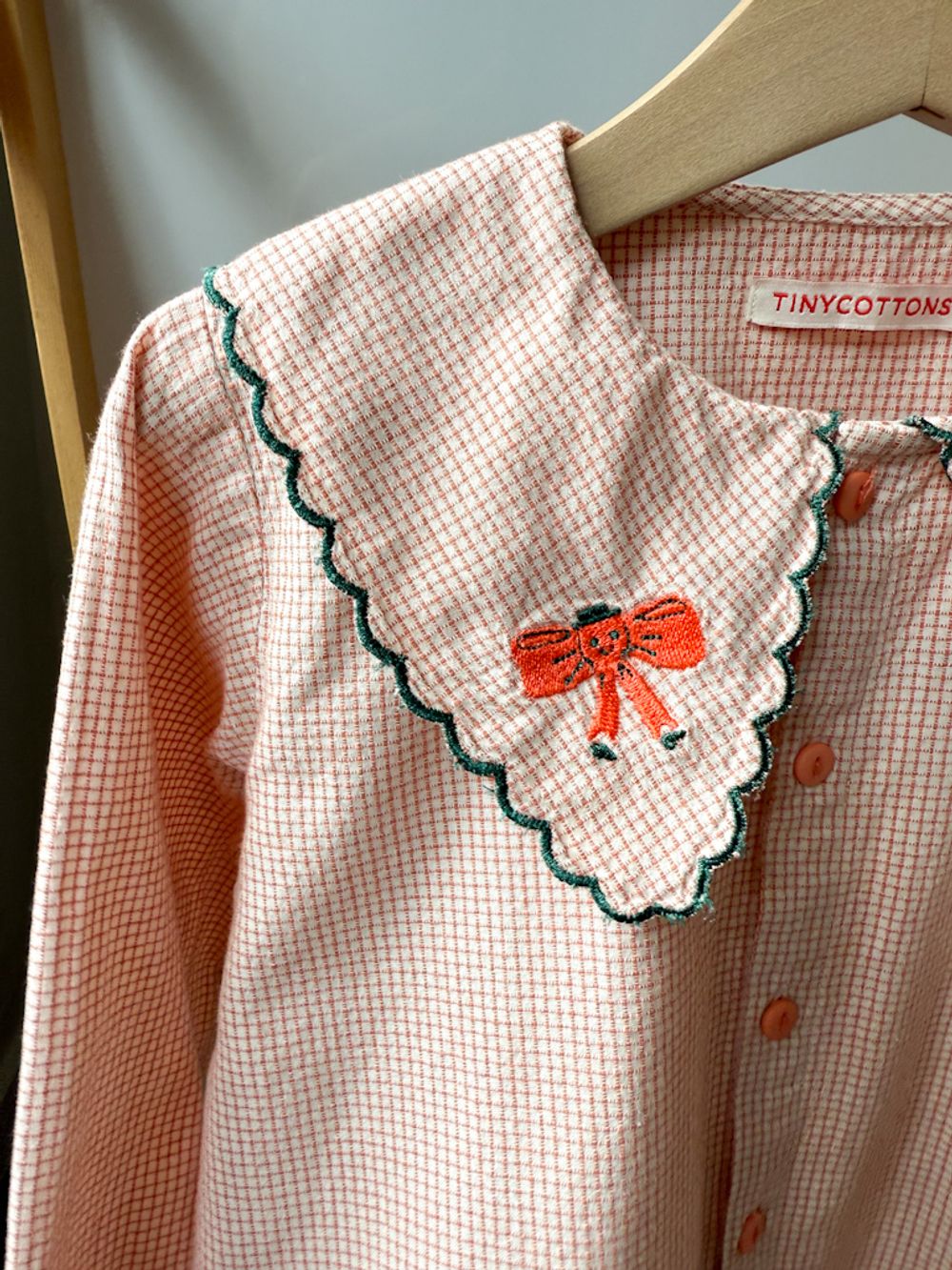 Хлопковая блузка Tinycottons, 110