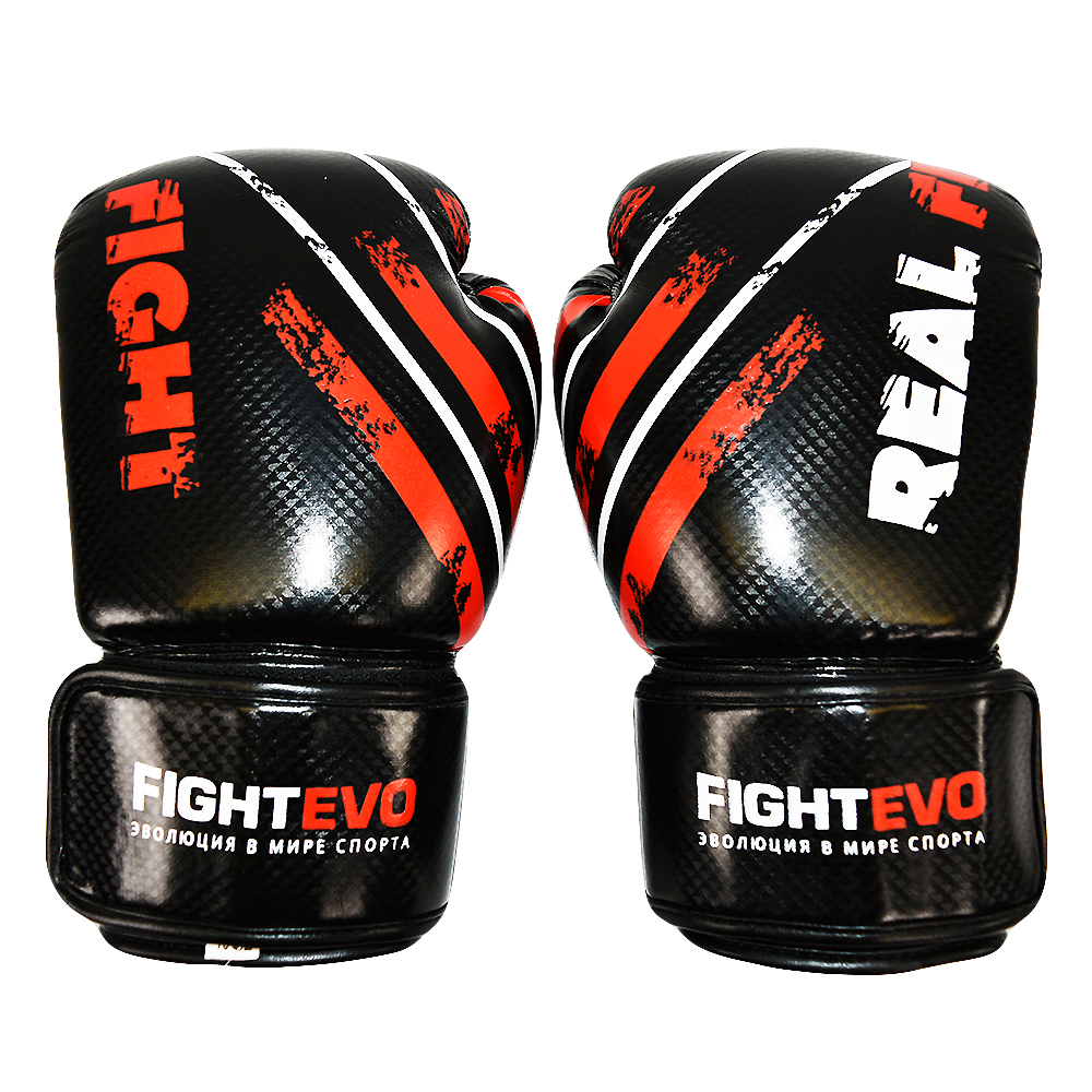 Боксерские перчатки FightEvo - Black/Red